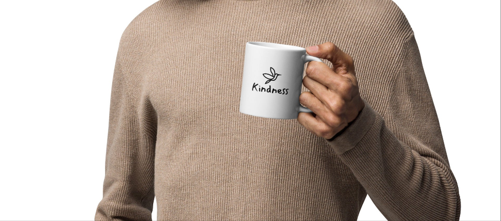 White glossy mug-Fruits of the Holy Spirit-Kindness 11oz