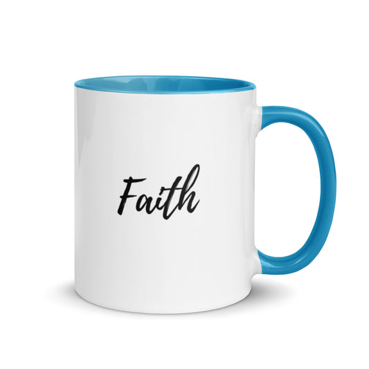 Mug with Color Inside (Faith)  11oz