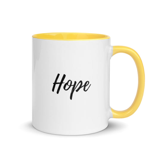 Mug with Color Inside (Hope)  11oz